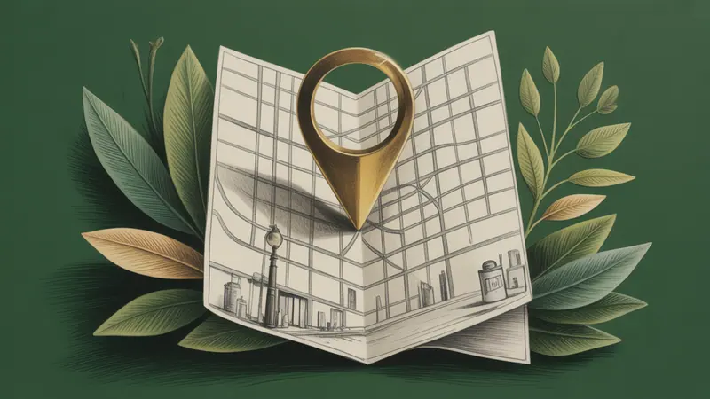 Stylized city map and botanical illustration for Boise.