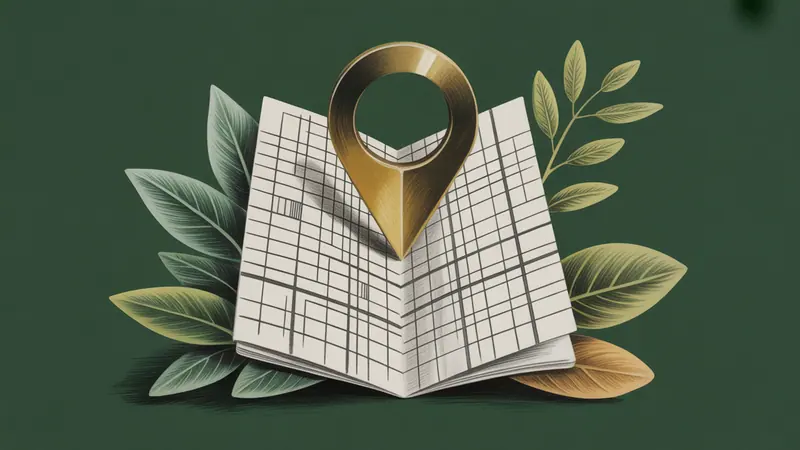 Stylized city map and botanical illustration for Cincinnati.