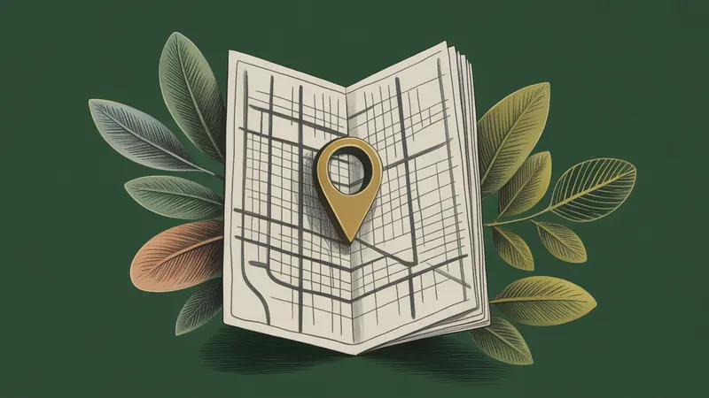 Stylized city map and botanical illustration for Colorado Springs.