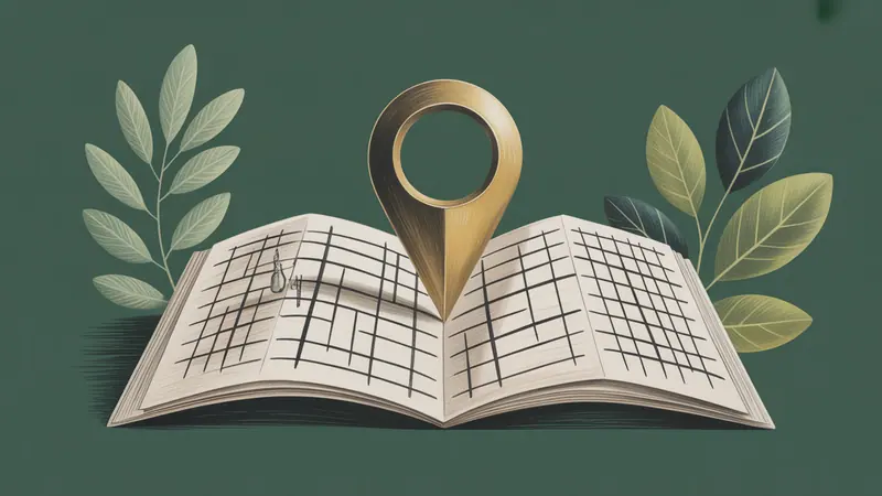 Stylized city map and botanical illustration for Corpus Christi.