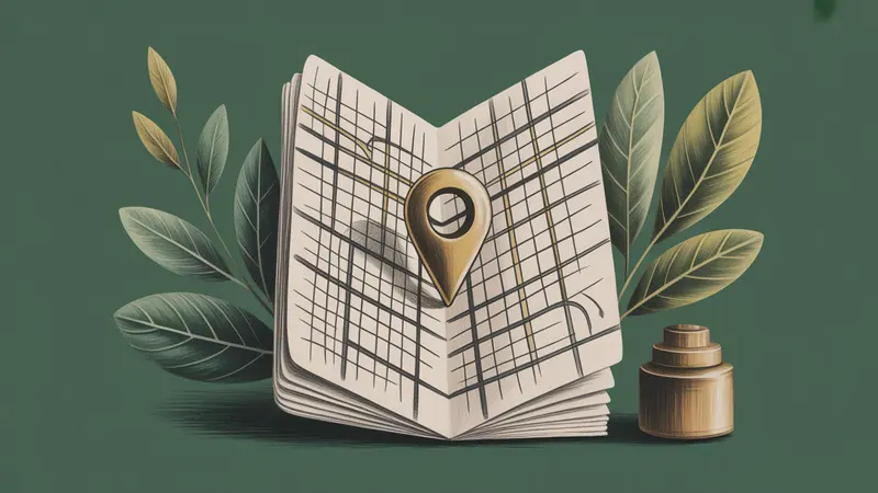 Stylized city map and botanical illustration for Dallas.