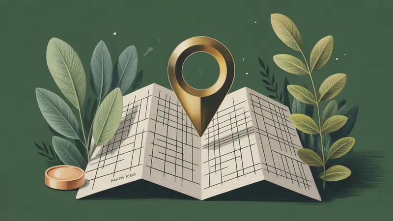 Stylized city map and botanical illustration for Fairview Heights.