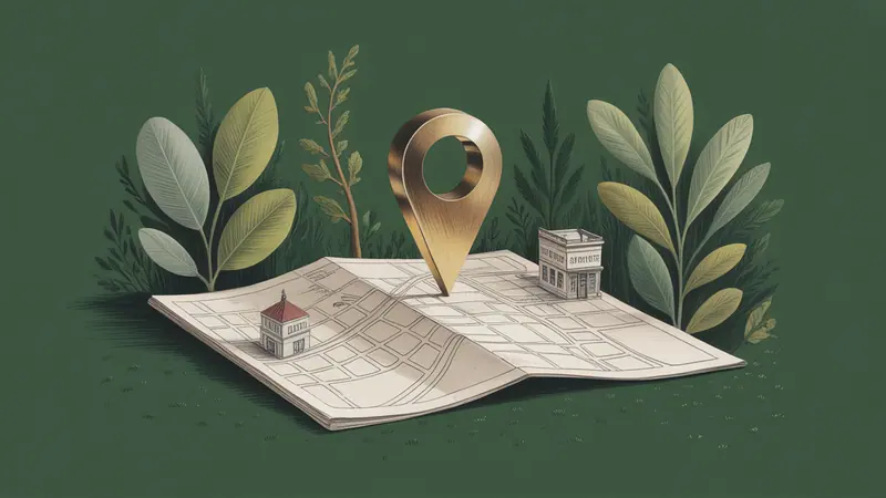 Stylized city map and botanical illustration for Flower Mound.