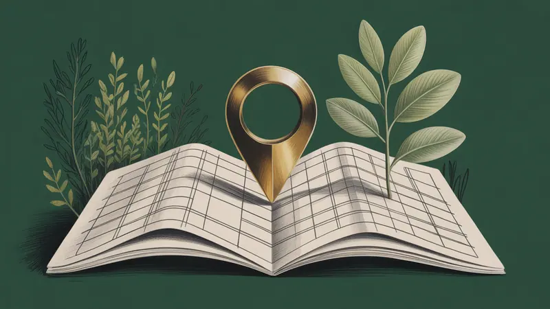 Stylized city map and botanical illustration for Flowery Branch.