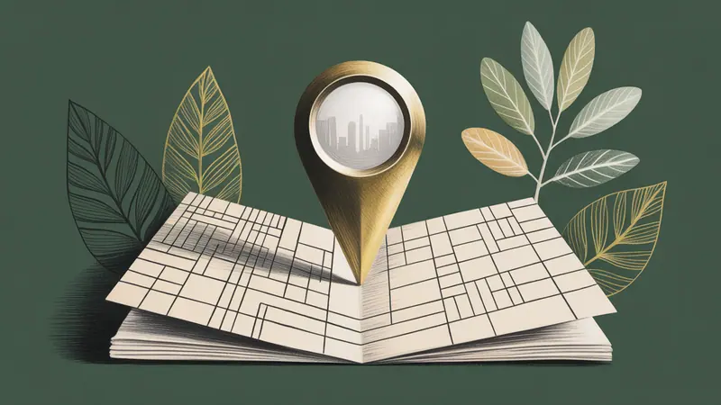 Stylized city map and botanical illustration for Gilbert.