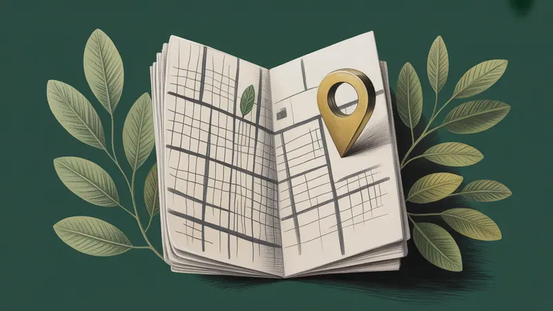 Stylized city map and botanical illustration for Houston.