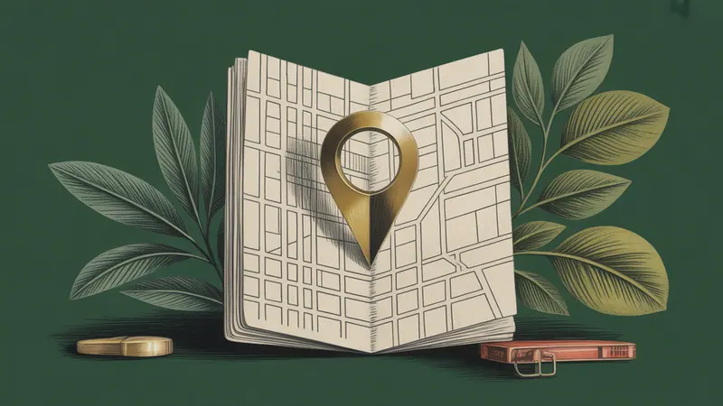 Stylized city map and botanical illustration for Kansas City.