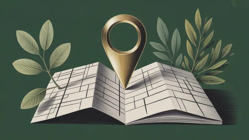 Stylized city map and botanical illustration for Maumee.
