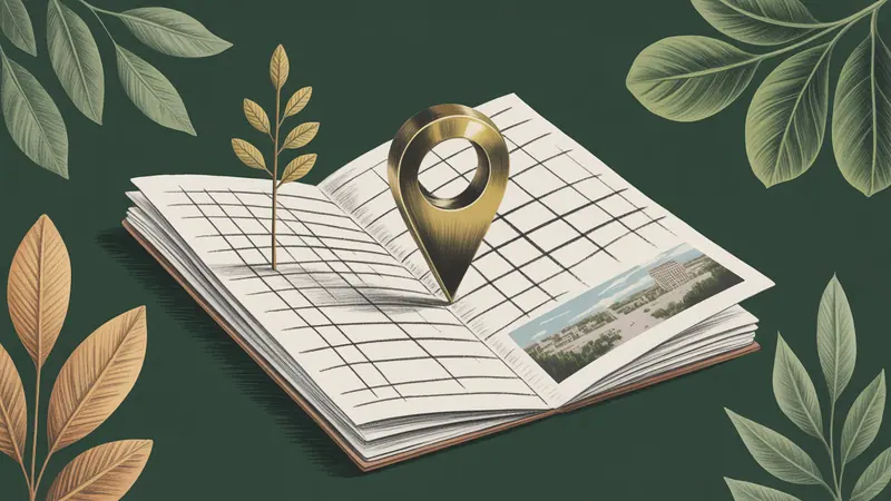 Stylized city map and botanical illustration for Mission.
