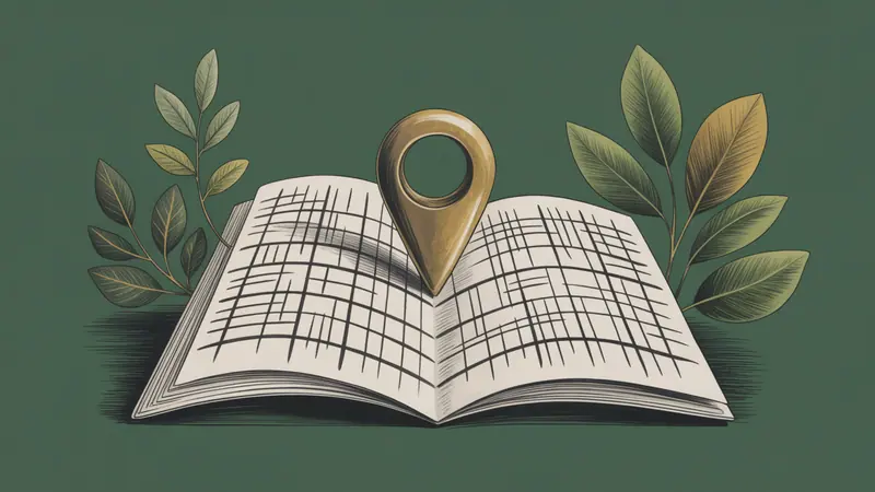 Stylized city map and botanical illustration for Omaha.