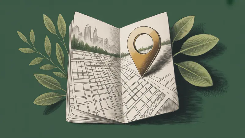 Stylized city map and botanical illustration for Pittsburgh.