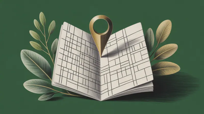 Stylized city map and botanical illustration for Pueblo.