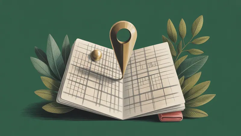 Stylized city map and botanical illustration for San Diego.